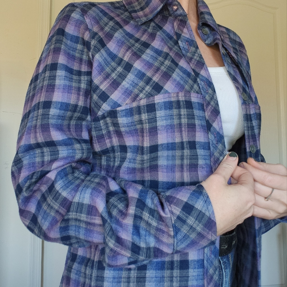 Woolrich Purple/Blue Flannel